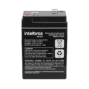 Bateria VRLA Chumbo-Ácido Intelbras XB 645 (6V / 4,5Ah Selada)