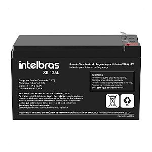 Bateria VRLA Chumbo-Ácido Intelbras XB 12AL (12V / 4,5Ah Especial para Alarmes)