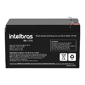 Bateria VRLA Chumbo-Ácido Intelbras XB 1270 (12V / 7,0Ah Multiuso)