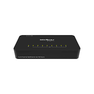 Switch Fast Ethernet 8 Portas Intelbras SF 800 Q+ (10/100 Mbps / Caixa Compacta)