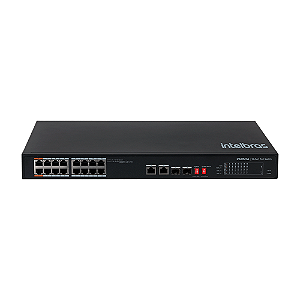 Switch 18 Portas Fast Ethernet com 2 Portas Hi-PoE Intelbras SF 1822 Hi-PoE (Uplink Gigabit)