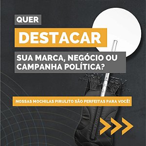 Locação mochila Pirulito Sem Personalizar