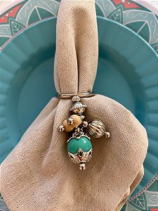 Porta guardanapo VIRTUS CACHINHO TURQUESA - VALOR UNITÁRIO