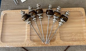 Espetinhos para petiscos - valor kit com 4 unidades