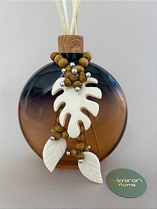 Vidro para aromatizador OVALE degrade tons marrom - valor unitário