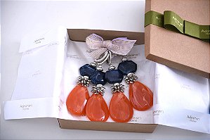 porta guardanapo STILLA gota Apricot Crush - valor unitário