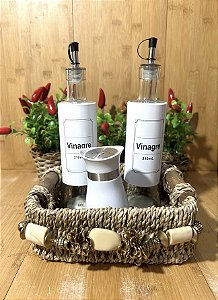 Cesta Rustica Decorada P