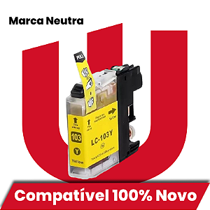 Cartucho de Tinta Compatível com Brother BLC103 Amarelo 14ml