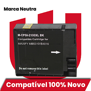 Cartucho de Tinta Compatível com Canon PGI2100XL Preto 80ml