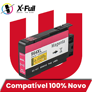 Cartucho de Tinta Compatível com HP 964XL Magenta Xfull 25,5ml