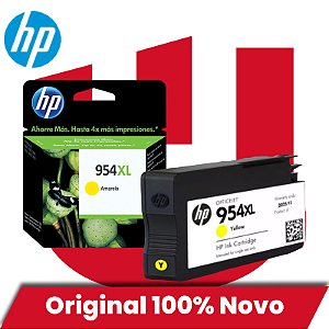 Cartucho de Tinta Original HP 954XL L0S68AB Amarelo 20ml