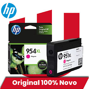 Cartucho de Tinta Original HP 954XL L0S65AB Magenta 20,5ml