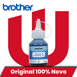 Tinta Original Brother BT5001 Ciano Pigmentada 48,8ml