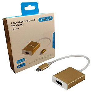 ADAPTADOR DE VÍDEO TYPE-C USB 3.1 PARA HDMI IT-BLUE LE-5550