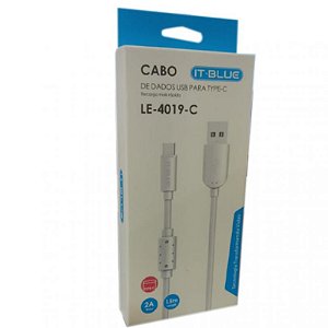 CABO MICRO USB TIPO C1M IT-BLUE LE-4019C