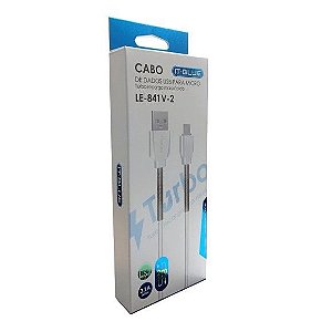 CABO MICRO USB TURBO V8 2M IT-BLUE LE-841V-2