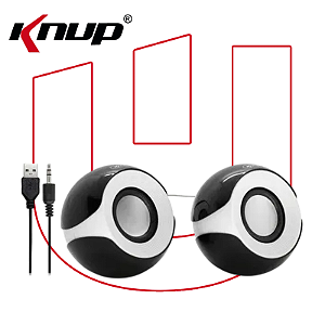 Caixa de Som USB 2.0 KP603 Knup
