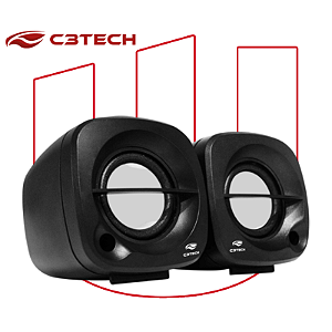 Caixa de Som USB 2.0 Speaker SP303 C3Tech