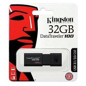 PEN DRIVE KINGSTON DATATRAVELER 3.0 DT100G3 32GB