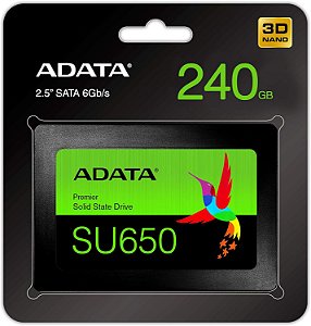 SSD ADATA 240GB SATA III 2,5 SU650