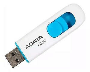 PEN DRIVE ADATA 32GB USB 2.0 C008 BRANCO/AZUL