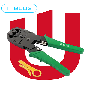 Alicate de Crimpar RJ45 RJ11 RJ12 LE1940 It-Blue