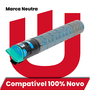 Toner Compatível com Ricoh C2050 C2051 C2550 C2551 Ciano 10K