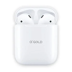 FONE DE OUVIDO SEM FIO TWS A'GOLD FN-B01 BRANCO