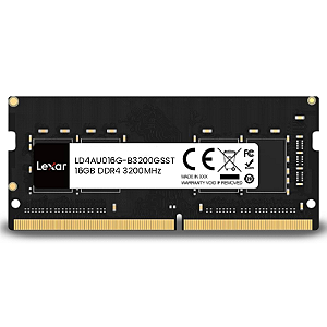 MEMÓRIA RAM LEXAR 16GB DDR4 3200MHz NOTEBOOK LD4AU016G-B3200GSST