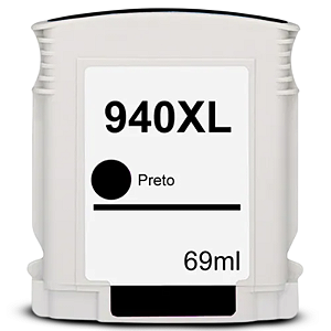 CARTUCHO DE TINTA COMPATÍVEL HP 940XL PRETO 69ML