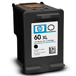 CARTUCHO DE TINTA ORIGINAL HP 60XL PRETO 12ML