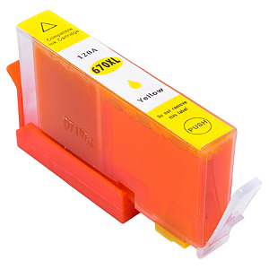 CARTUCHO DE TINTA COMPATÍVEL COM HP 655XL 670XL 685XL AMARELO 14ML
