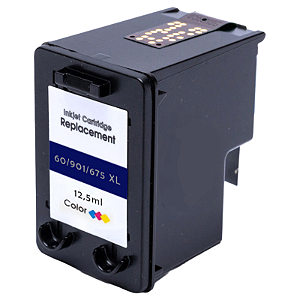 CARTUCHO DE TINTA COMPATÍVEL COM HP 60XL 901XL 675XL COLORIDO MICROJET 12,5ML