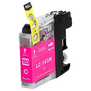 CARTUCHO DE TINTA COMPATÍVEL COM BROTHER BLC103 MAGENTA 11ML