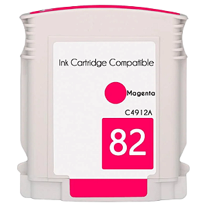 CARTUCHO DE TINTA COMPATÍVEL COM HP 82 MAGENTA 69ML