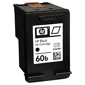 CARTUCHO DE TINTA ORIGINAL HP 60B PRETO 4,5ML