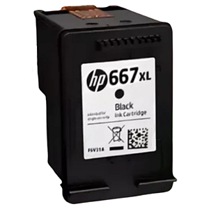 CARTUCHO DE TINTA ORIGINAL HP 667XL PRETO 8ML