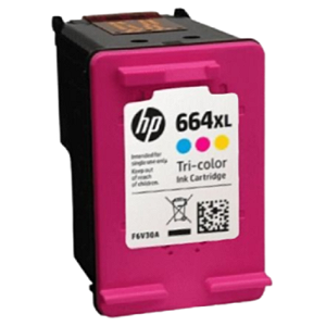 CARTUCHO DE TINTA ORIGINAL HP 664XL COLORIDO 8ML