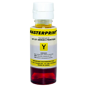 TINTA COMPATÍVEL HP GT52 CORANTE AMARELO MASTERPRINT 70ML