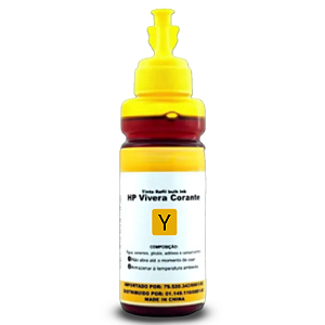 TINTA COMPATÍVEL HP VIVERA CORANTE AMARELO KORA 100ML