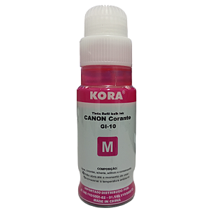 TINTA COMPATÍVEL CANON GL10 CORANTE MAGENTA KORA 70ML