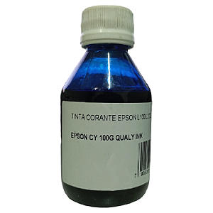 TINTA COMPATÍVEL EPSON L100 L200 L365 L375 CORANTE CIANO QUALY INK 100ML