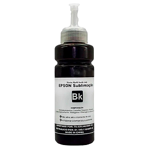 TINTA COMPATÍVEL EPSON UNIVERSAL SUBLIMÁTICA PRETO MASTERPRINT 100ML