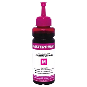 TINTA COMPATÍVEL CANON UNIVERSAL BULK INK CORANTE MAGENTA MASTERPRINT 100ML