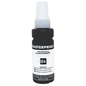 TINTA COMPATÍVEL CANON UNIVERSAL BULK INK CORANTE PRETO MASTERPRINT 100ML