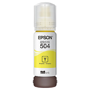 TINTA ORIGINAL EPSON T504 CORANTE AMARELO 70ML