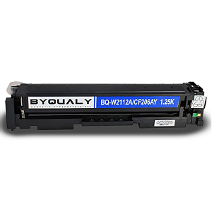 TONER COMPATÍVEL HP CF206A W2112A AMARELO BYQUALY 1.2K