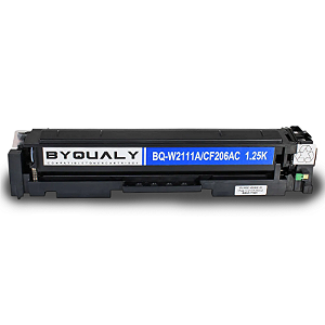 TONER COMPATÍVEL HP CF206A W2111A CIANO BYQUALY 1.2K