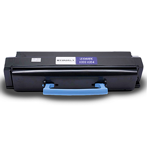 TONER COMPATÍVEL LEXMARK X203 X204 PRETO BYQUALY 2.5K