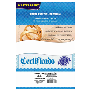 PAPEL FOTOGRÁFICO DUPLA FACE MATTE FOSCO A4 220G MASTERPRINT 100 FOLHAS